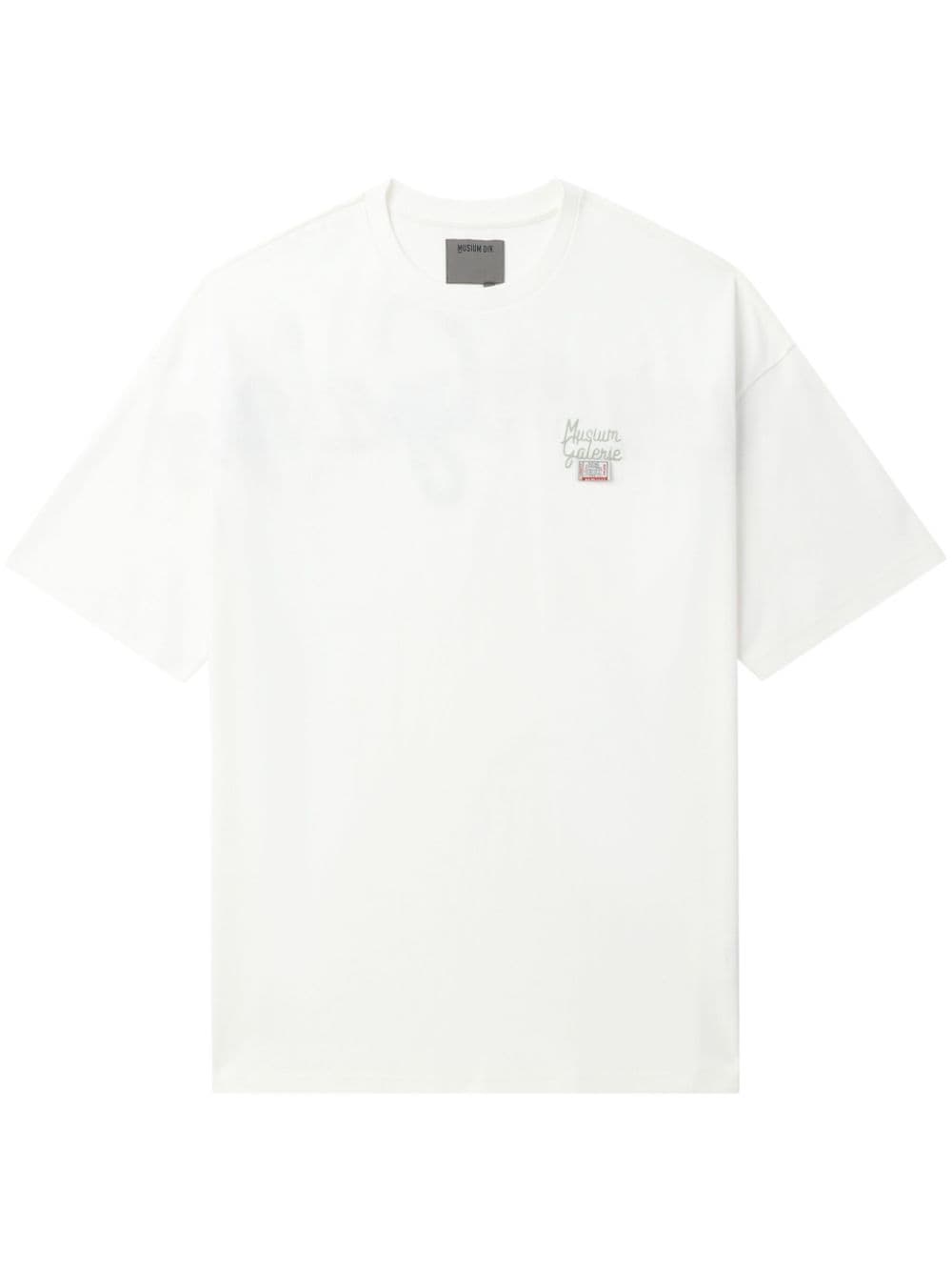 Musium Div. logo-embroidered cotton T-shirt - White von Musium Div.