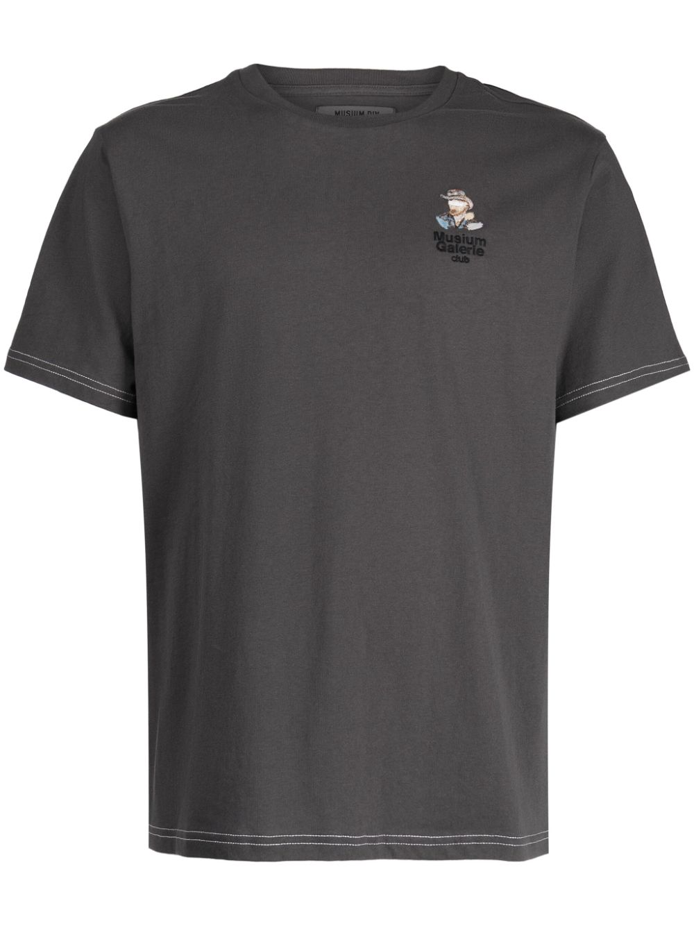 Musium Div. logo-print short-sleeve T-shirt - Grey von Musium Div.