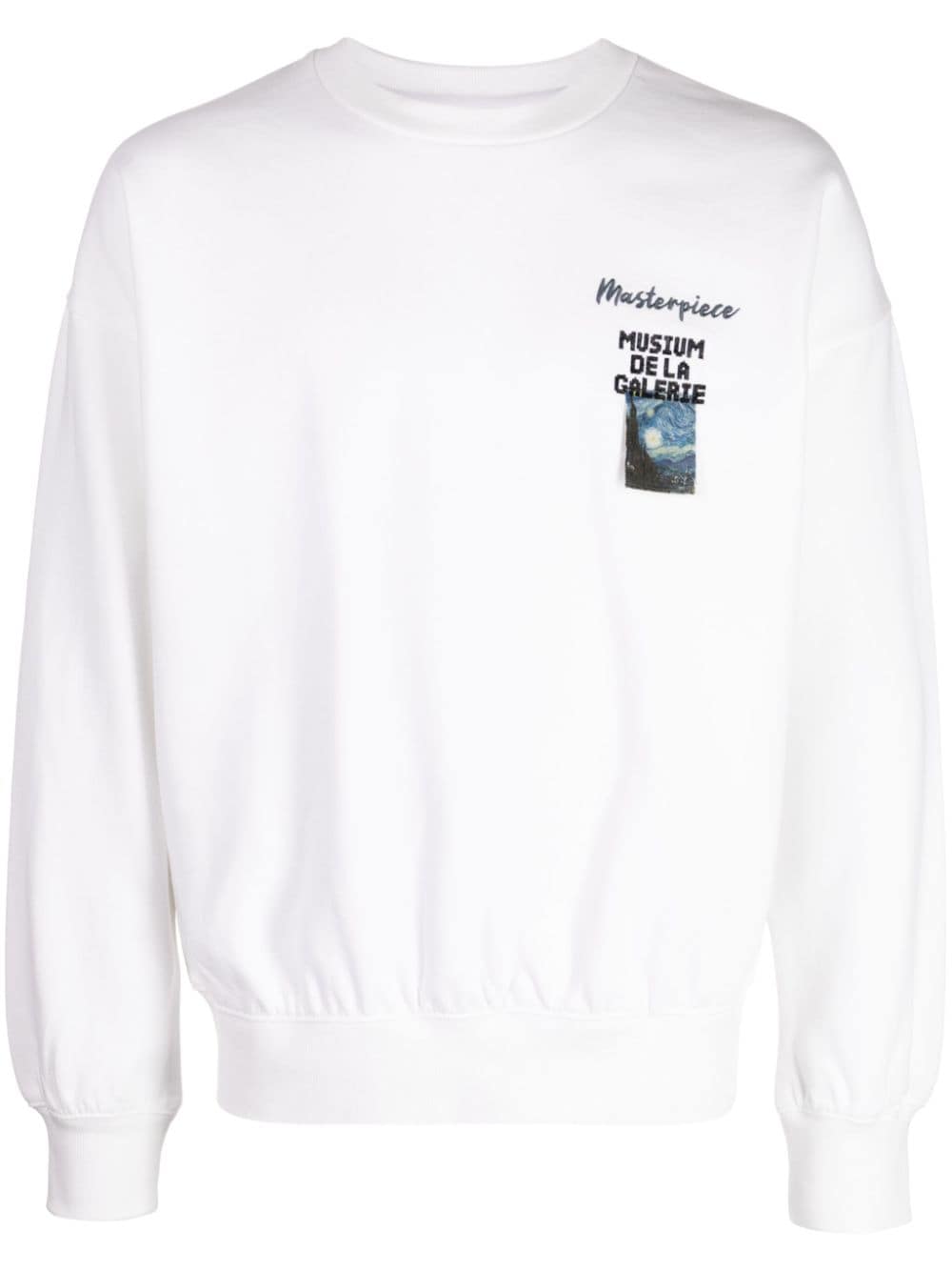 Musium Div. painterly-print jersey sweatshirt - White von Musium Div.