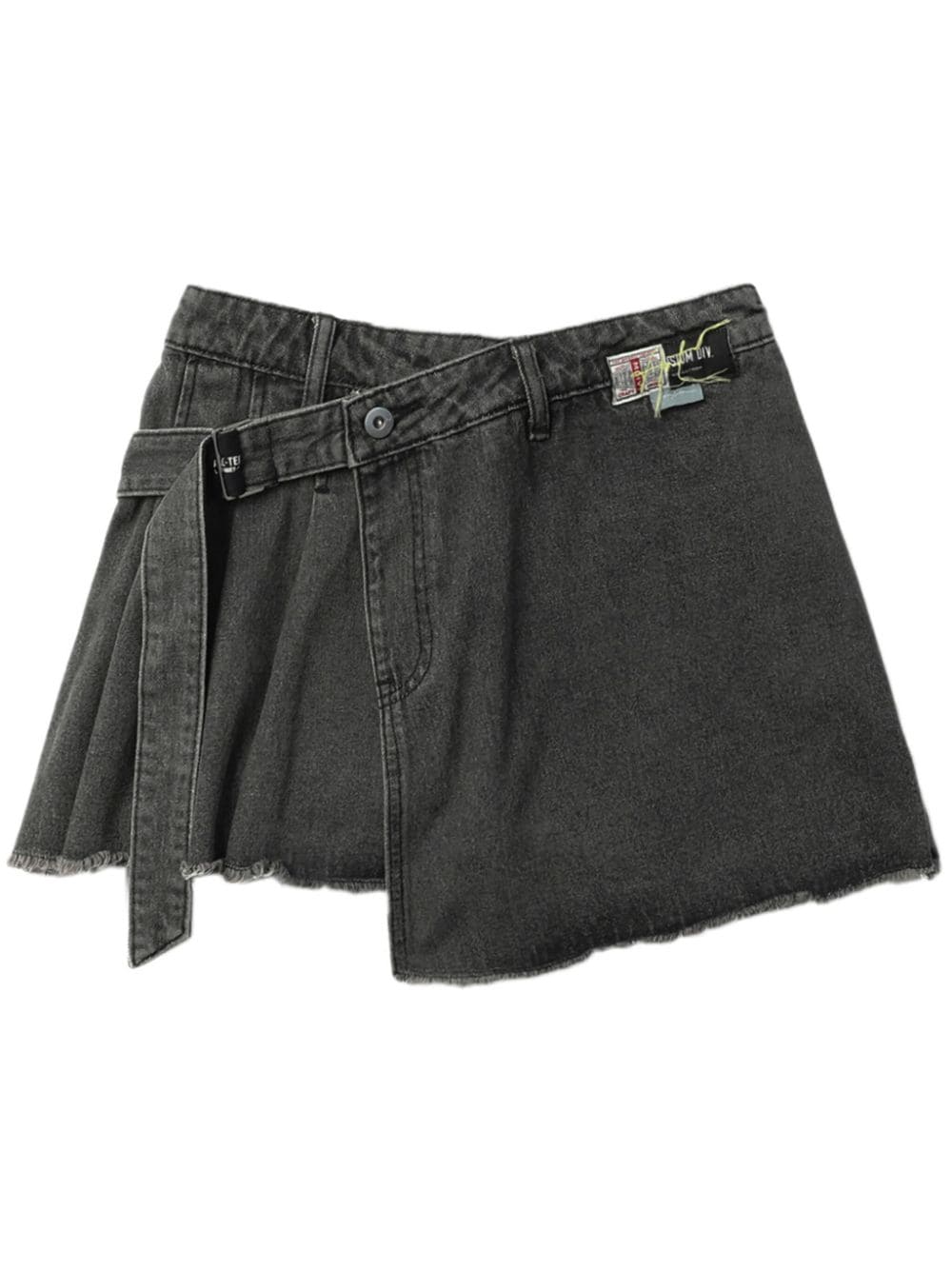 Musium Div. wrap denim shorts - Grey von Musium Div.