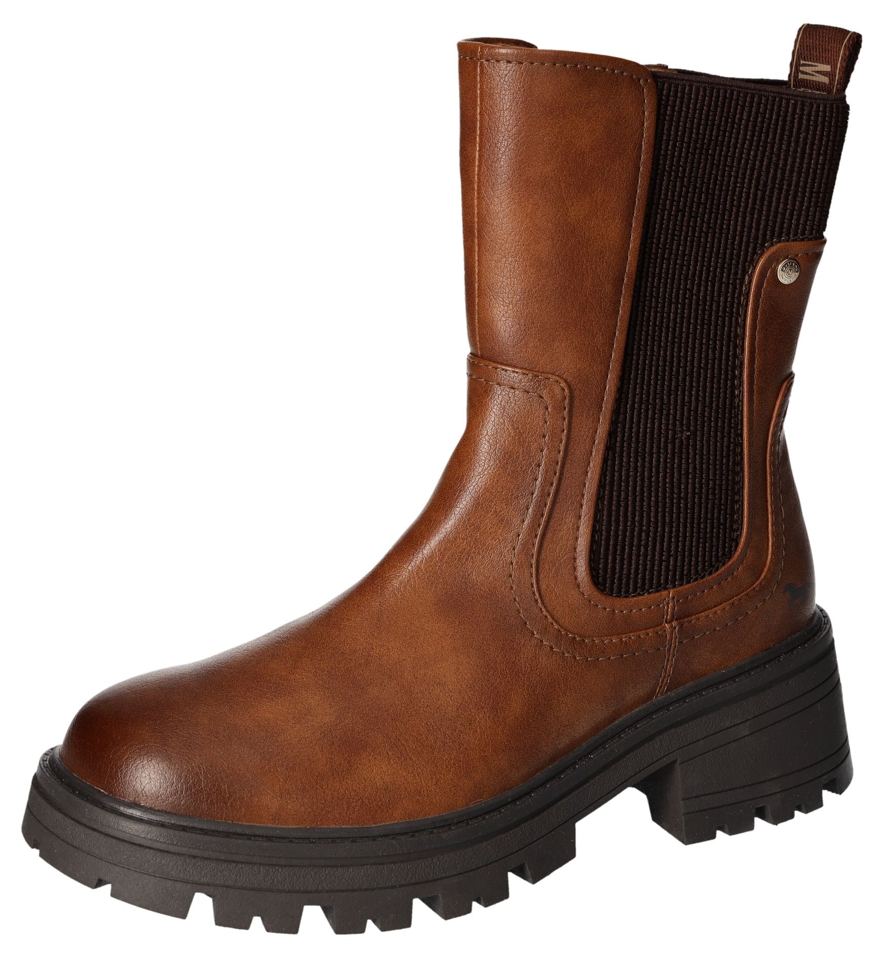 Mustang Shoes Chelseaboots, Schlupfstiefel, Herbstschuh mit komfortablem Stretcheinsatz von Mustang Shoes