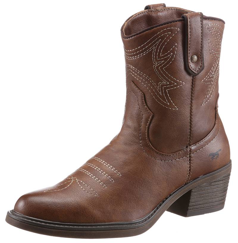 Mustang Shoes Cowboy Stiefelette, in Used-Optik von Mustang Shoes