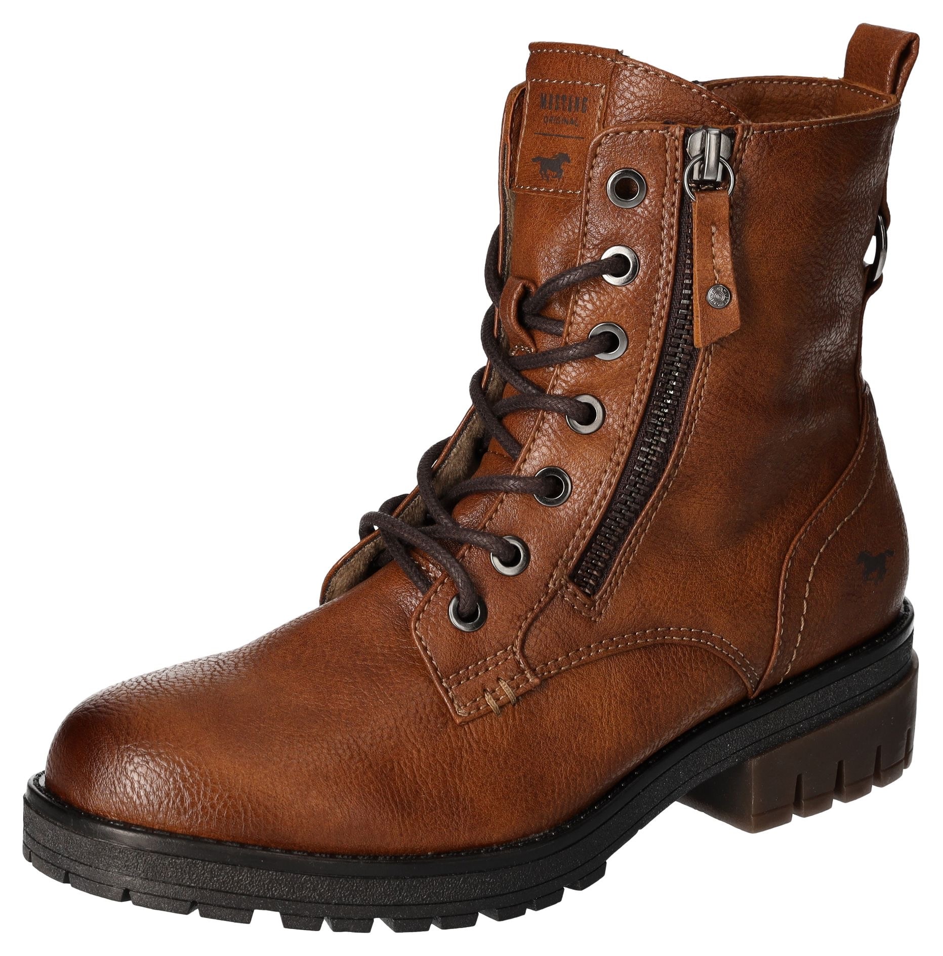 Mustang Shoes Schnürboots, Schnürstiefelette, Blockabsatz, mit Reissverschluss Mustang Shoes Schnürboots, Schnürstiefelette, Blockabsatz, mit Reissverschluss von Mustang Shoes