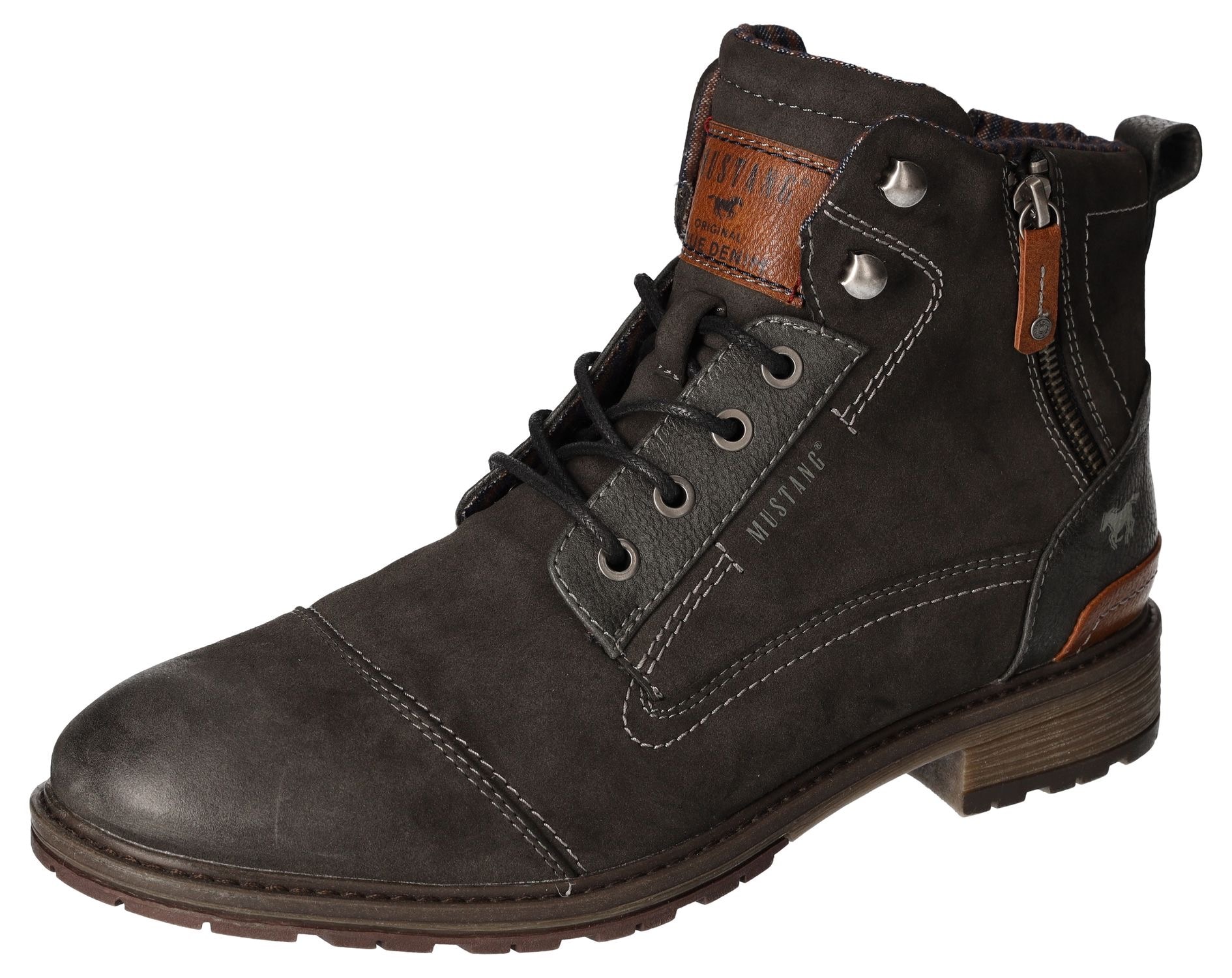Mustang Shoes Schnürboots, Winterboots, Casual Stiefel mit stylischem Logodruck auf der Zunge Mustang Shoes Schnürboots, Winterboots, Casual Stiefel mit stylischem Logodruck auf der Zunge von Mustang Shoes