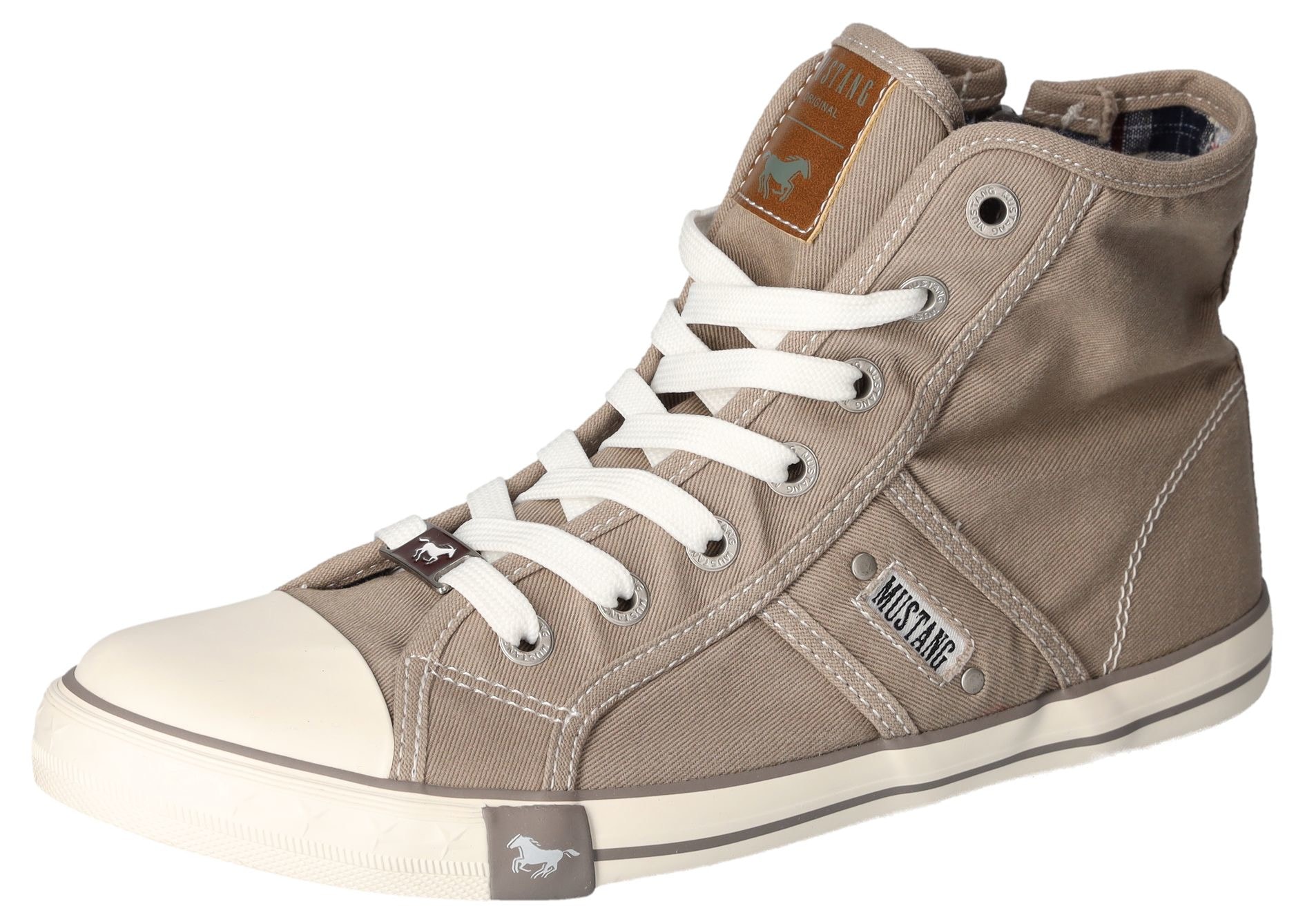 Mustang Shoes Sneaker, High Top-Sneaker, Schnürschuh mit Label in der Laufsohle Mustang Shoes Sneaker, High Top-Sneaker, Schnürschuh mit Label in der Laufsohle von Mustang Shoes