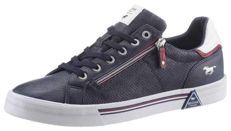 Mustang Shoes Sneaker, mit Reissverschluss an der Seite, Freizeitschuh, Halbschuh, Schnürschuh von Mustang Shoes