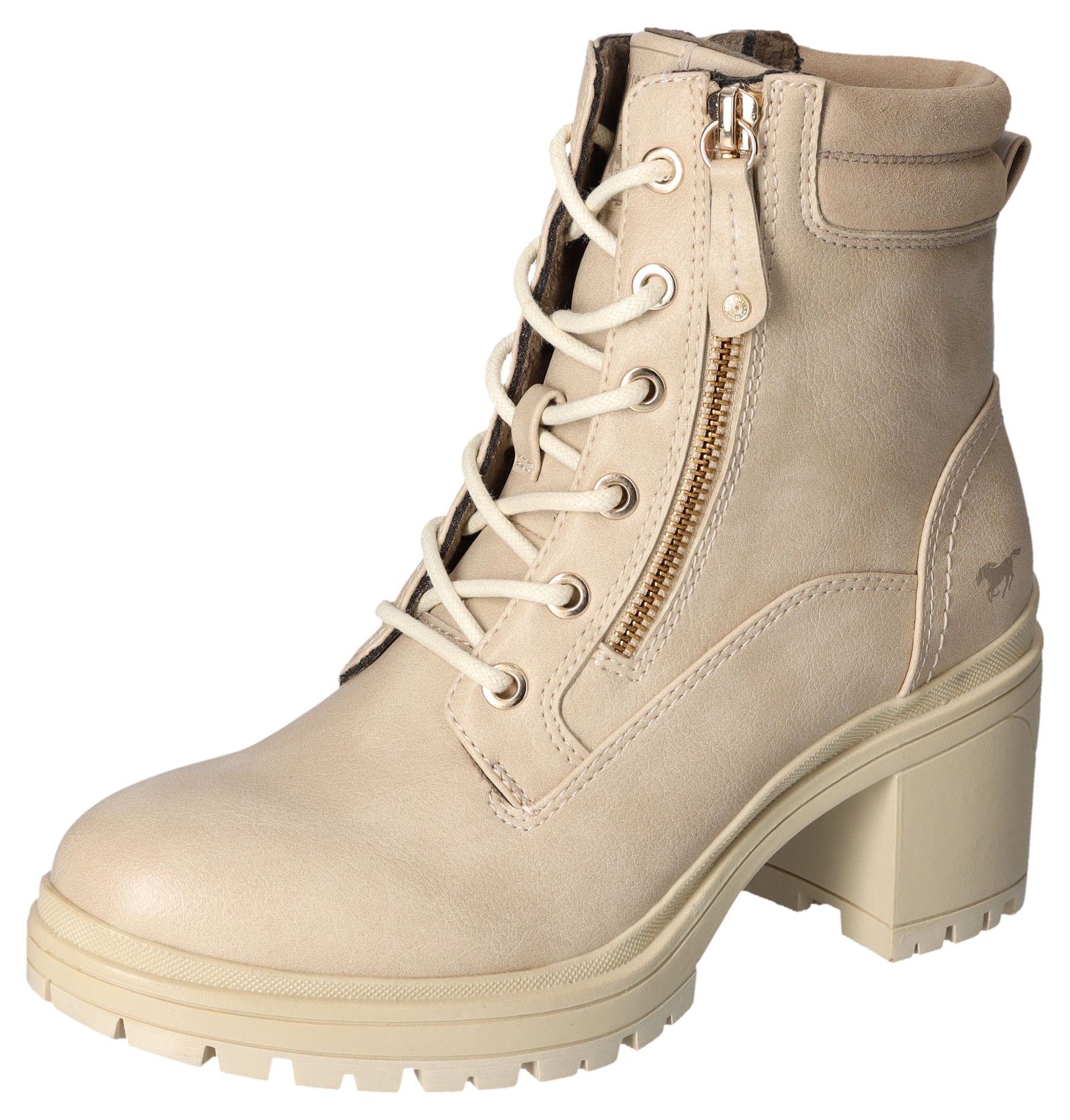 Mustang Shoes Stiefelette, Schnürboots, Blockabsatz, Trachtenstiefelette mit Reissverschluss Mustang Shoes Stiefelette, Schnürboots, Blockabsatz, Trachtenstiefelette mit Reissverschluss von Mustang Shoes