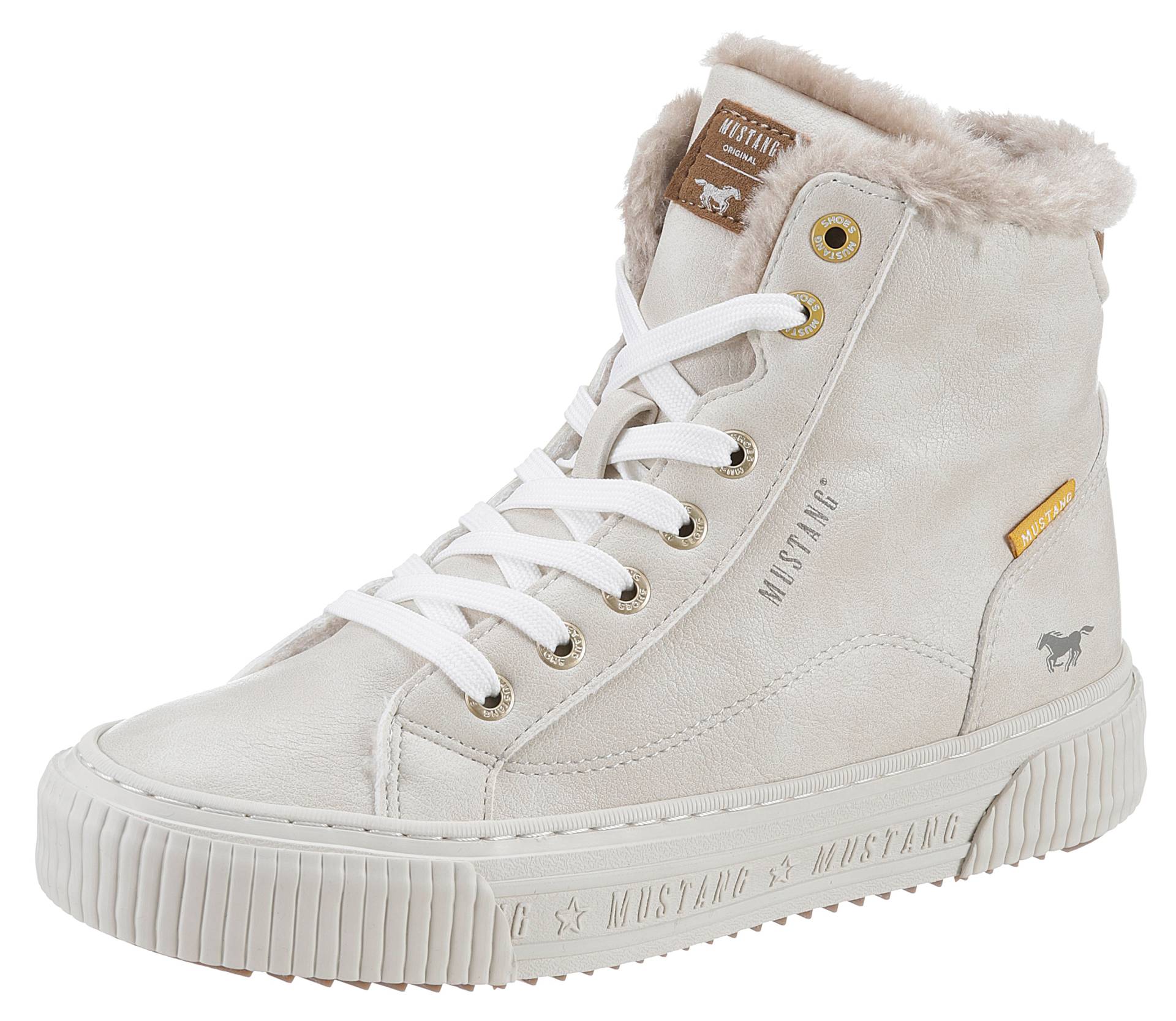 Mustang Shoes Winterboots, High Top Sneaker, Schnürboots mit Plateausohle von Mustang Shoes