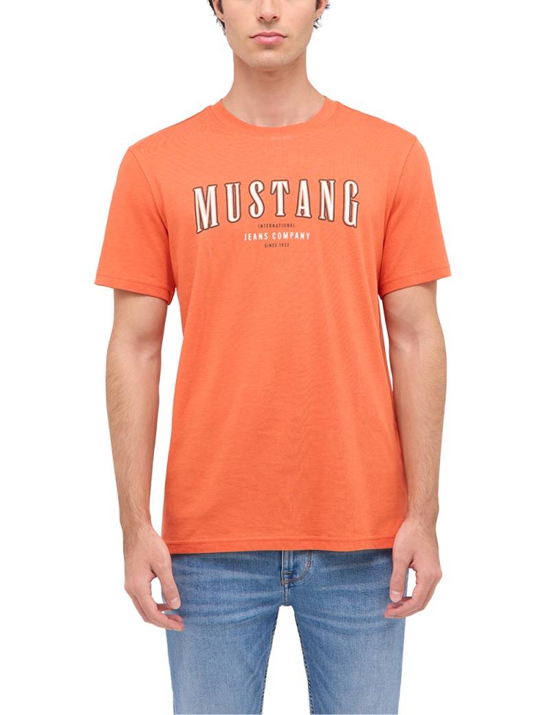 MUSTANG Kurzarmshirt »Style Austin«, mit Logo-Print von Mustang