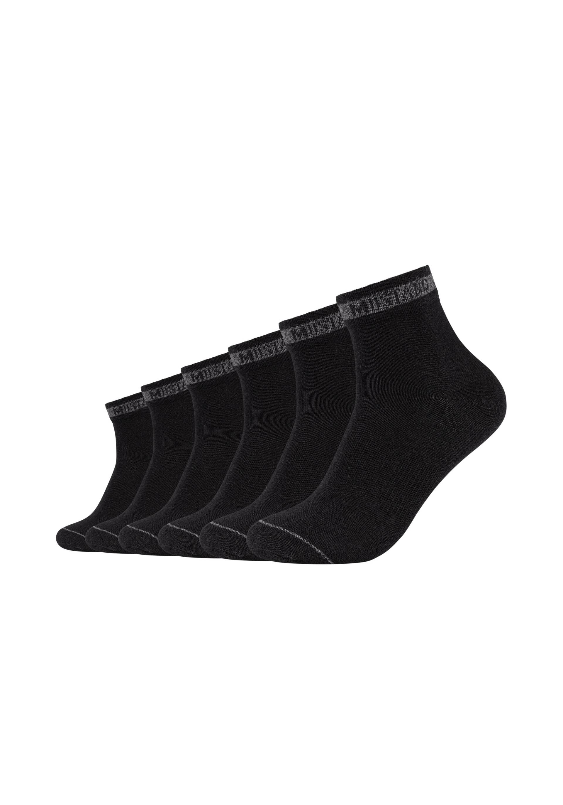 MUSTANG Kurzsocken, (Packung, 6 Paar), Hoher Baumwollanteil sorgt für ein jederzeit angenehmes Fussklima von Mustang