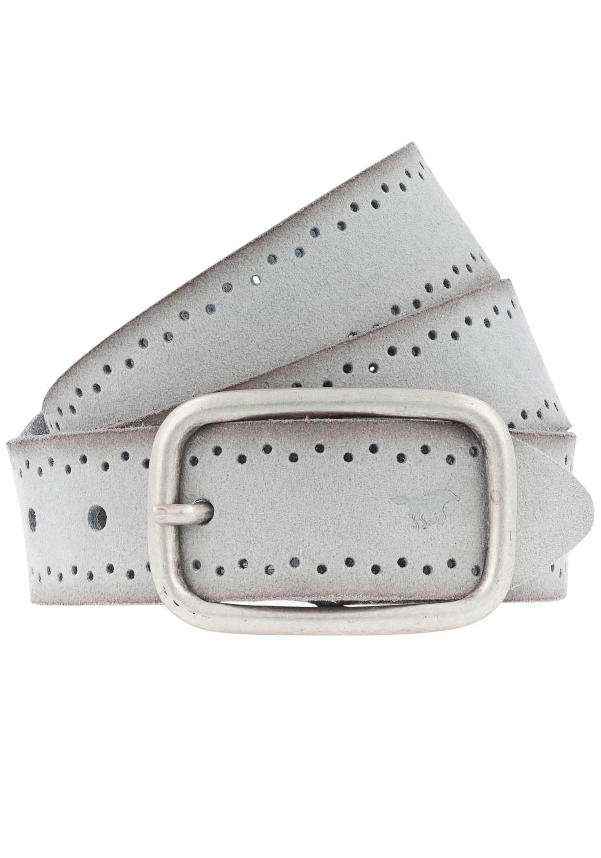 MUSTANG Ledergürtel, Robustes, genarbtes Rindsleder mit Lochstanzung, 3,5 cm von Mustang