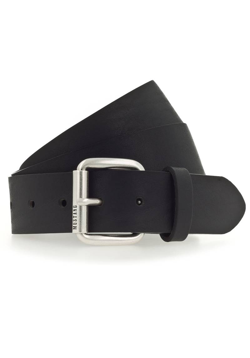 MUSTANG Ledergürtel, Mit Logoschriftzug auf der Roll-Schliesse, 3,5 cm von Mustang