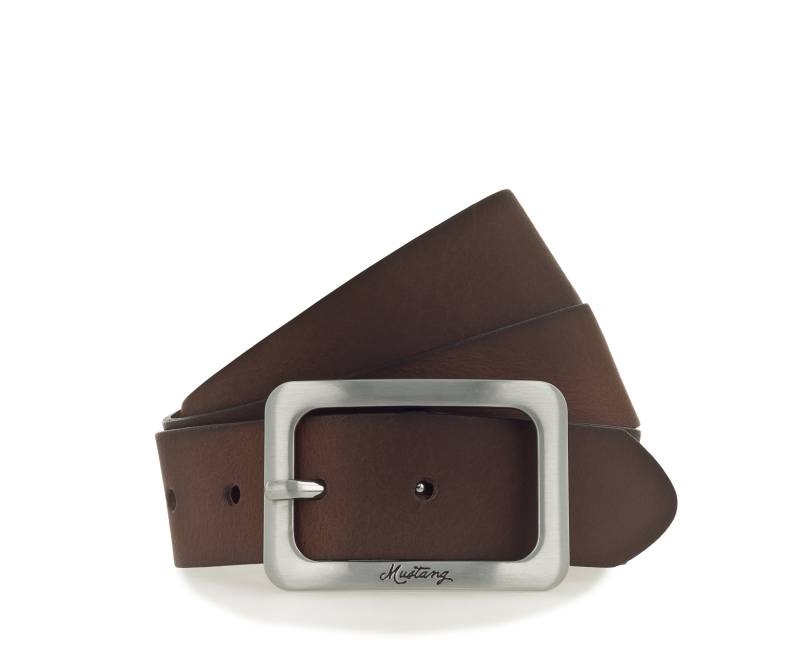 MUSTANG Ledergürtel, Eckige, mattfarbene Schliesse, 3,5 cm von Mustang