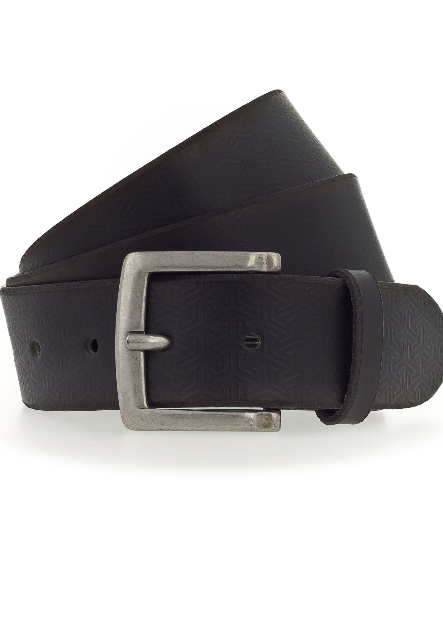 MUSTANG Ledergürtel, mit grafischer Prägung verziert, 4 cm von Mustang