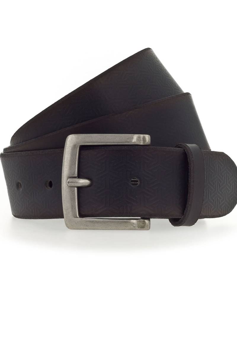 MUSTANG Ledergürtel, mit grafischer Prägung verziert, 4 cm von Mustang
