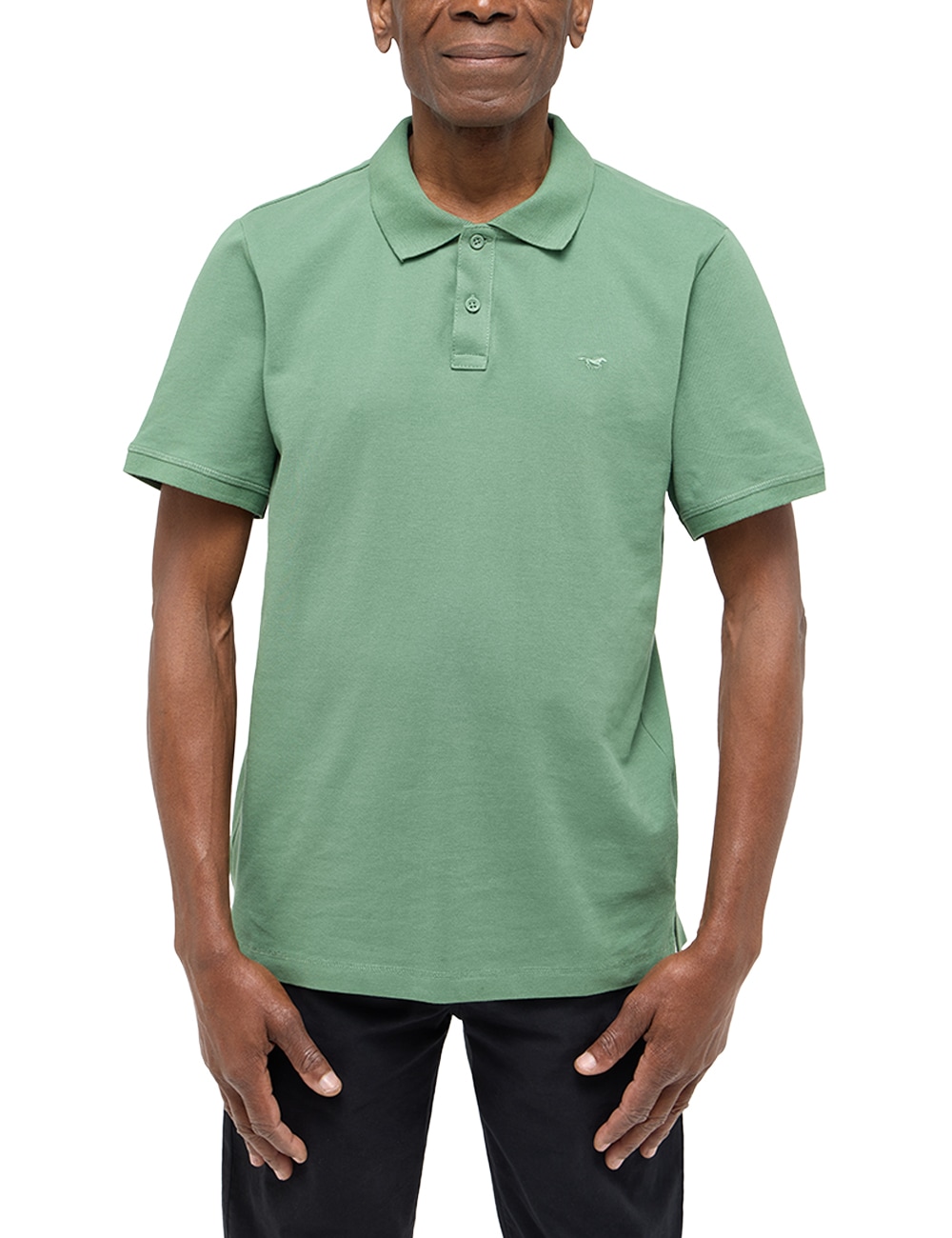 MUSTANG Poloshirt »Style Palco«, mit Logo-Stickerei von Mustang