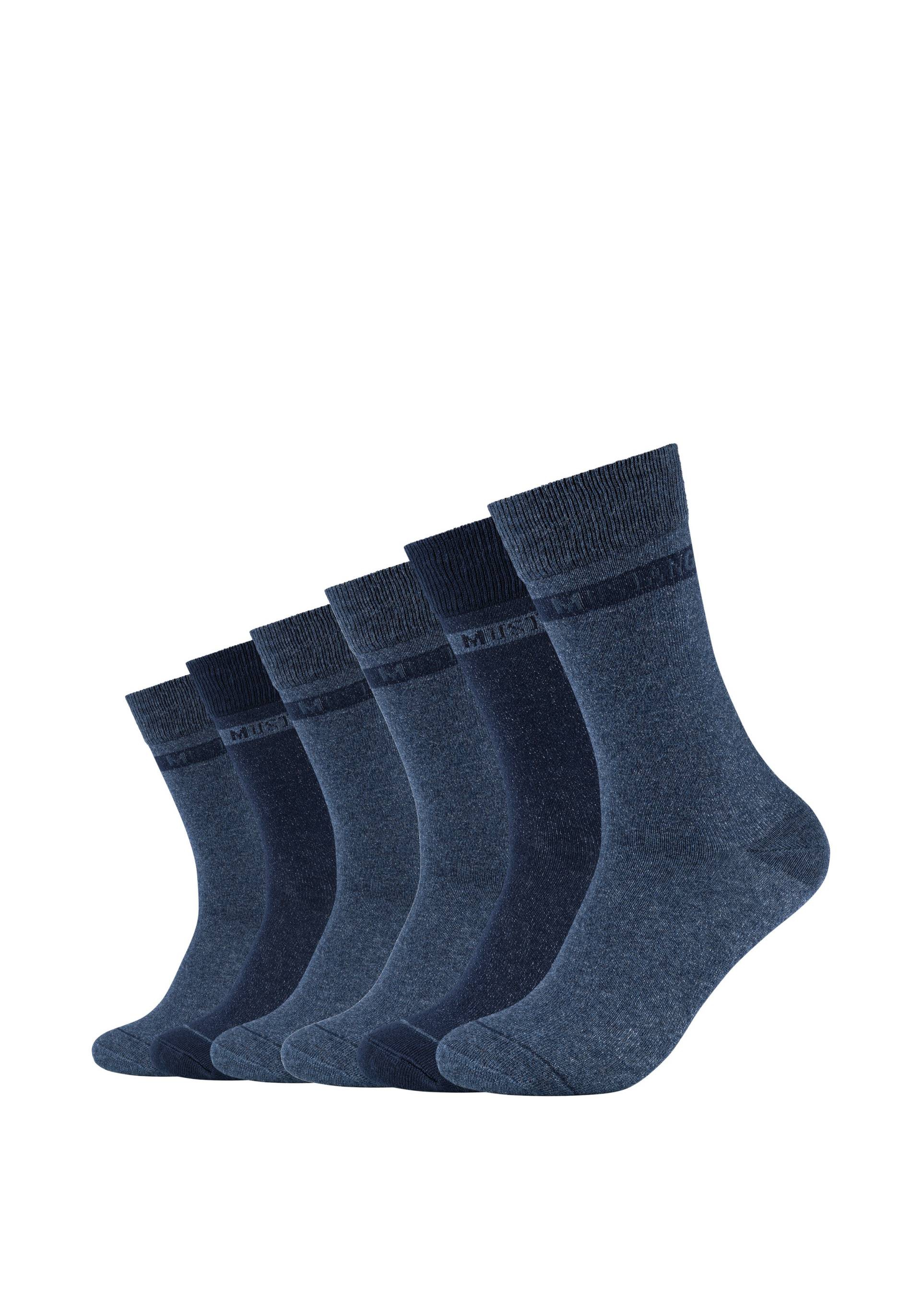 MUSTANG Socken, (Packung, 6 Paar), Weicher und elastischer Komfortbund von Mustang