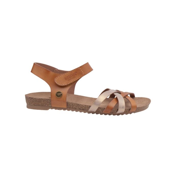 Mustang Sandalette aus weichem Softmaterial für Damen cognac, 37 von Mustang