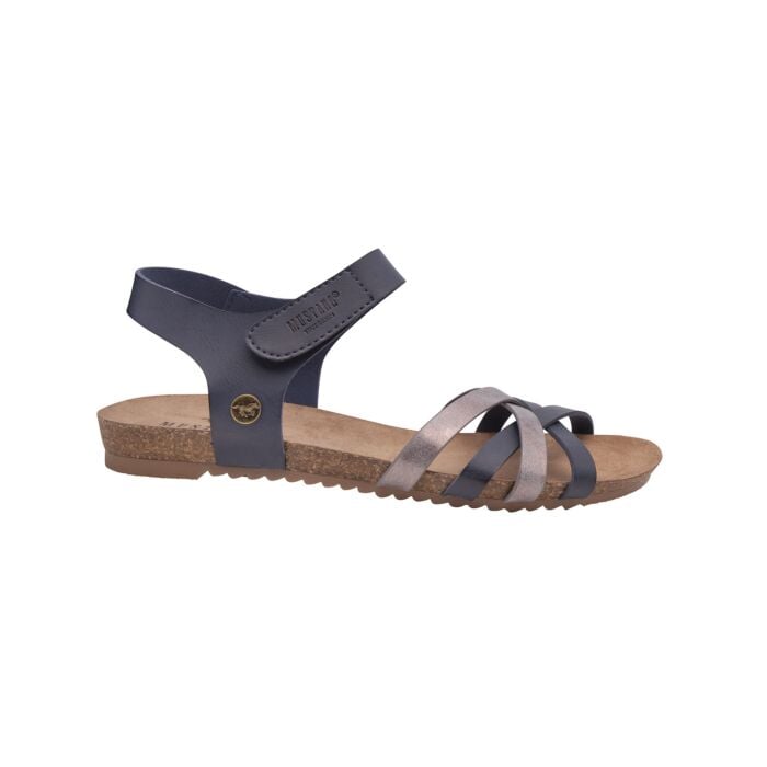 Mustang Sandalette aus weichem Softmaterial für Damen marine, 36 von Mustang