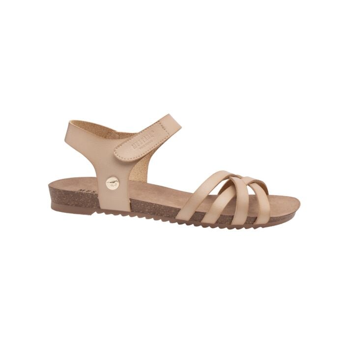 Mustang Sandalette aus weichem Softmaterial für Damen sand, 38 von Mustang