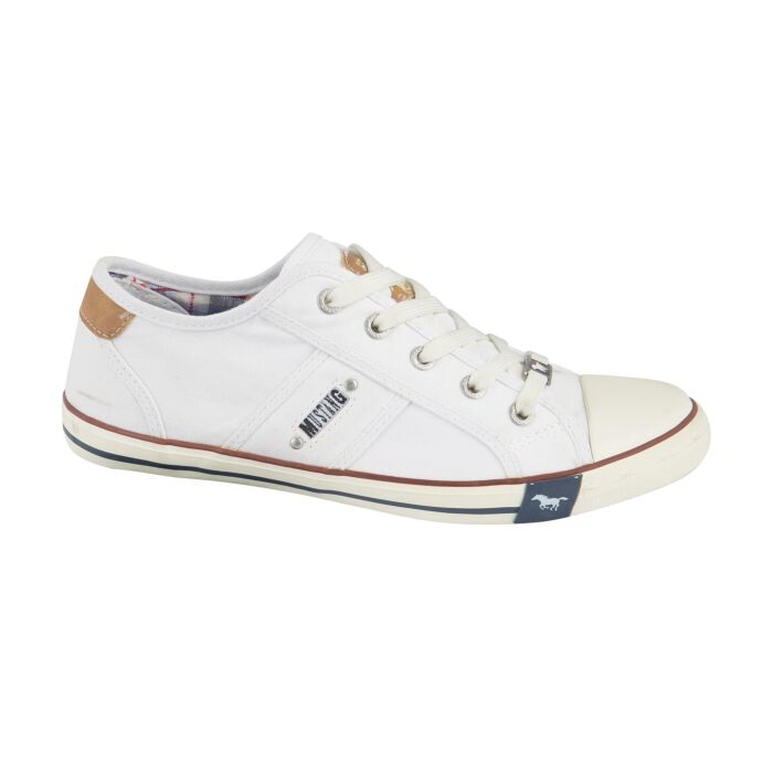 Mustang Schnür-Sneaker Damen weiss, 40 von Mustang