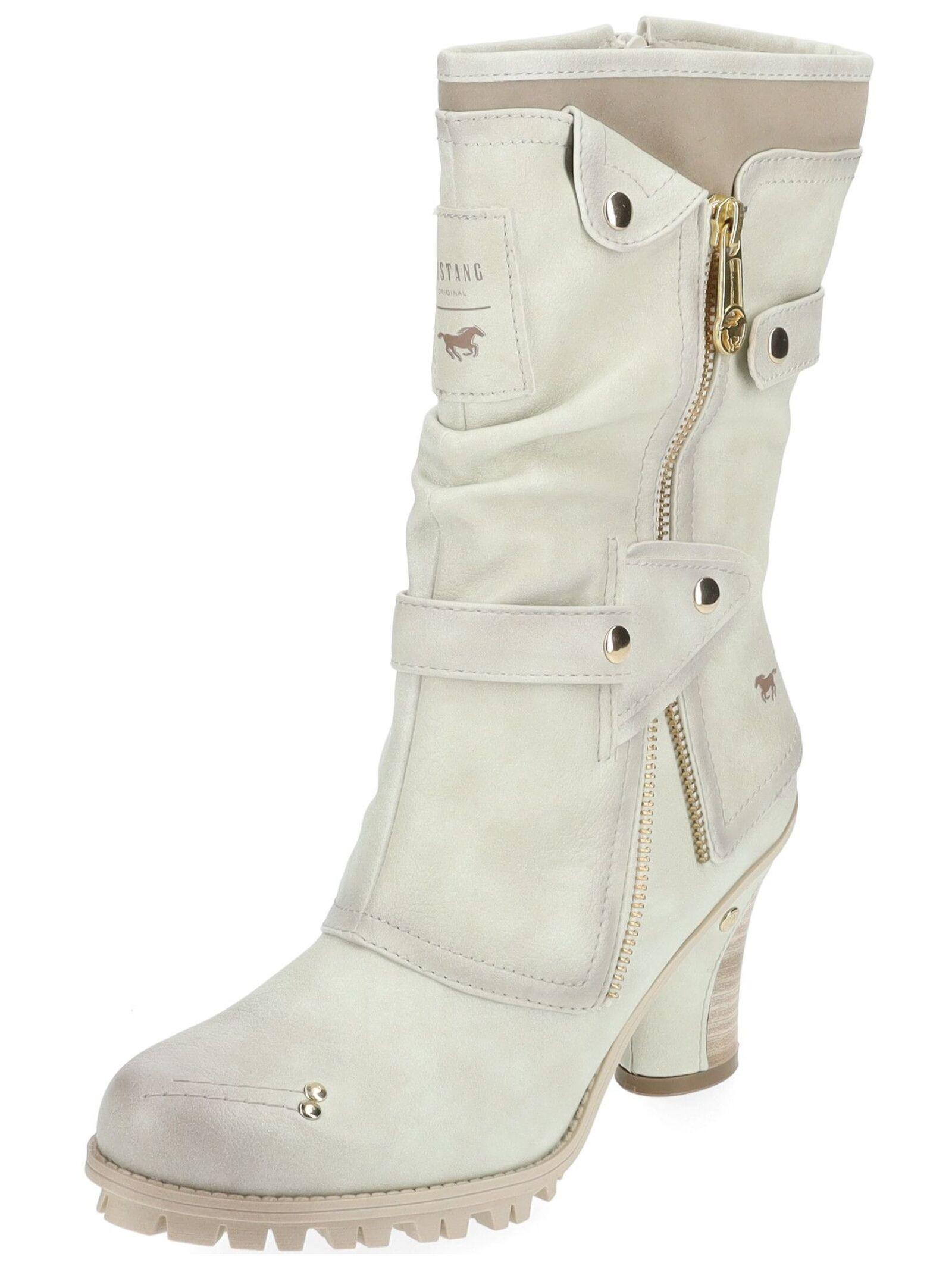 Stiefel 1141-606 Damen Weiss 41 von Mustang