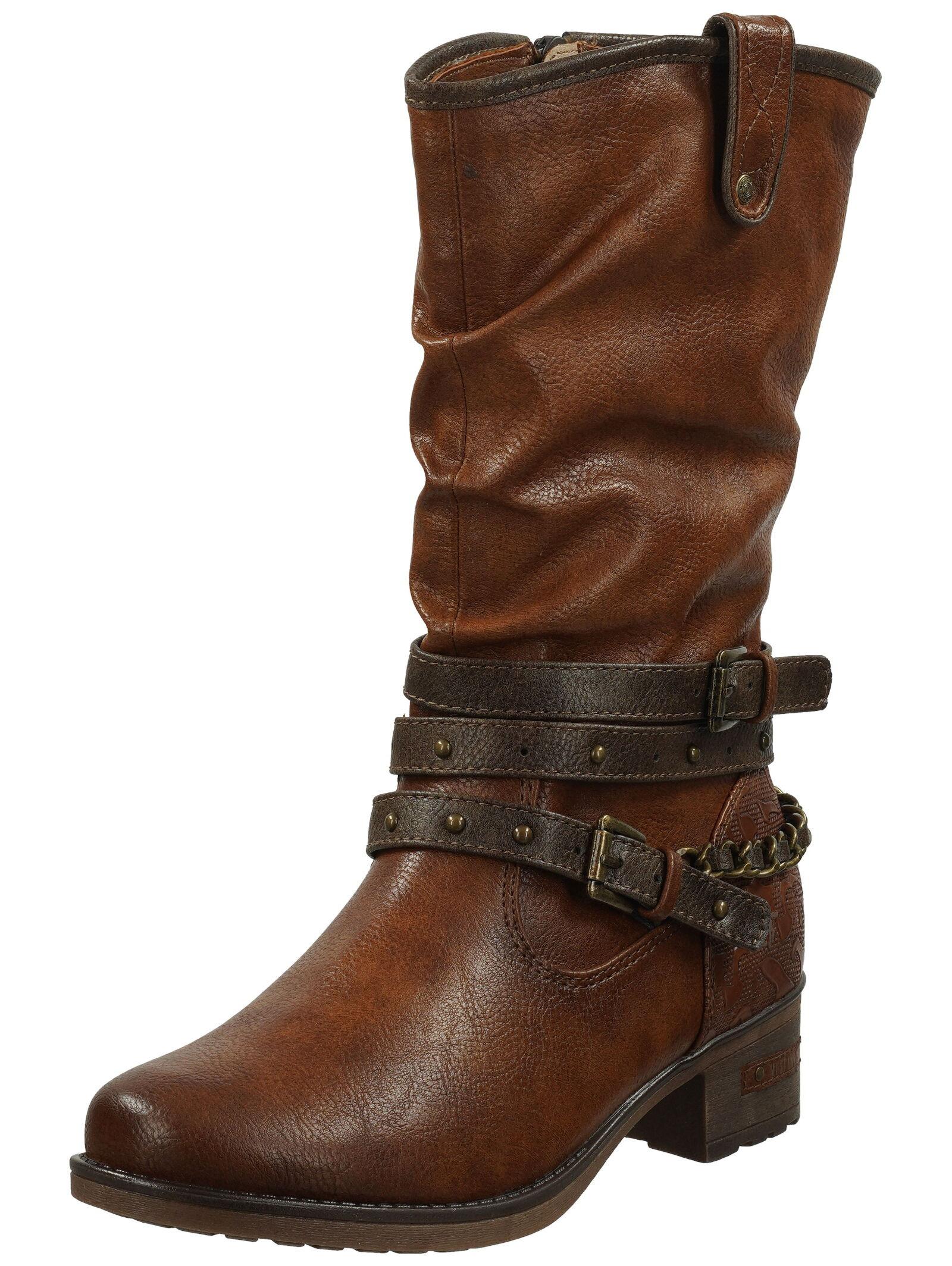 Stiefel 1229-605 Damen Cognac 40 von Mustang