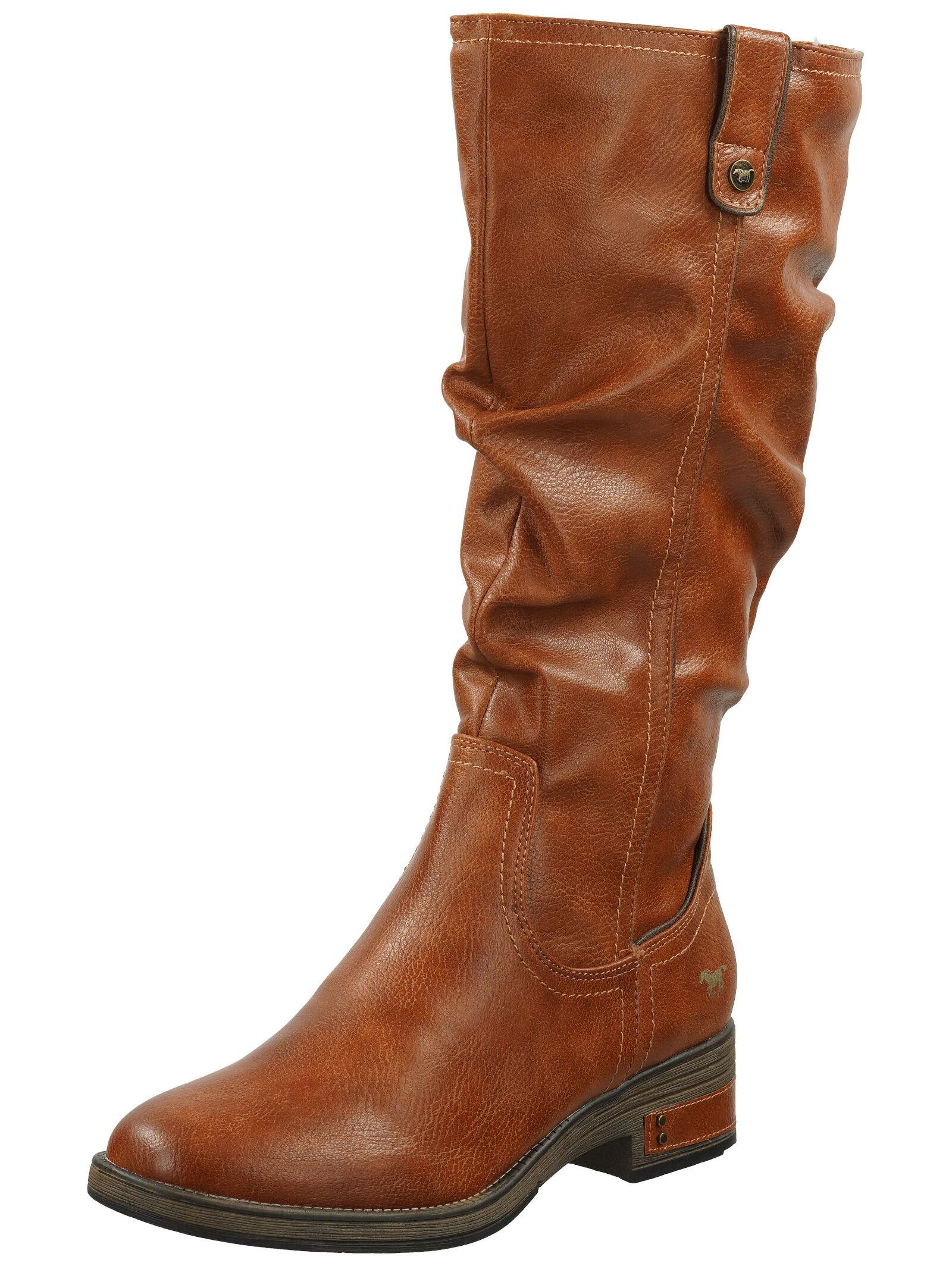 Stiefel 1293-602 Damen Cognac 37 von Mustang