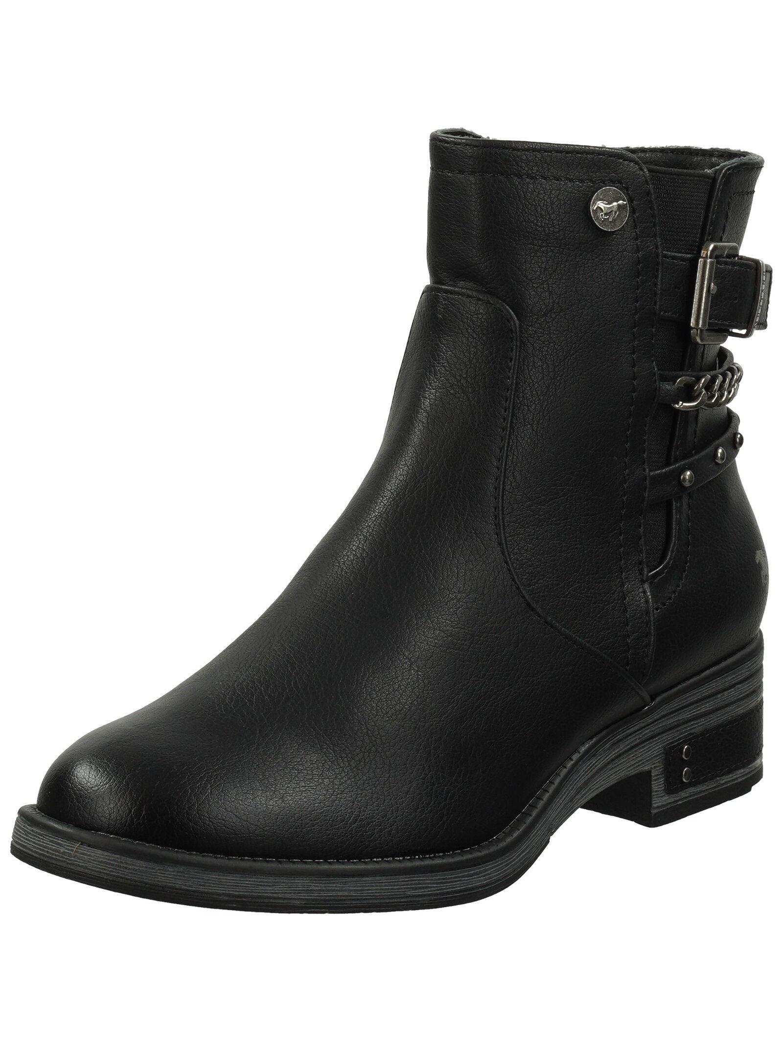 Stiefelette 1293-525 Damen Schwarz 38 von Mustang