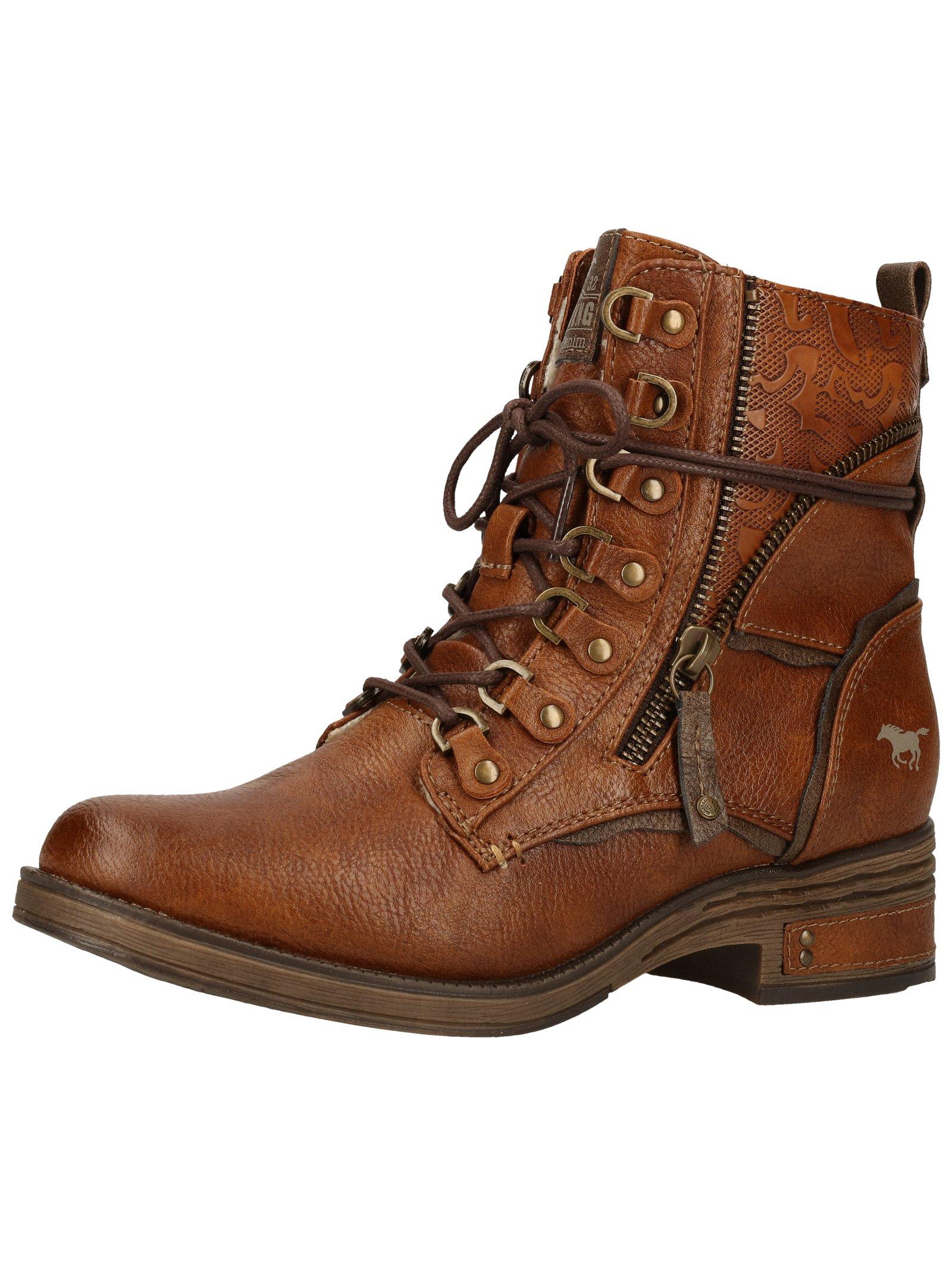 Stiefelette 1293-601 Damen Cognac 41 von Mustang