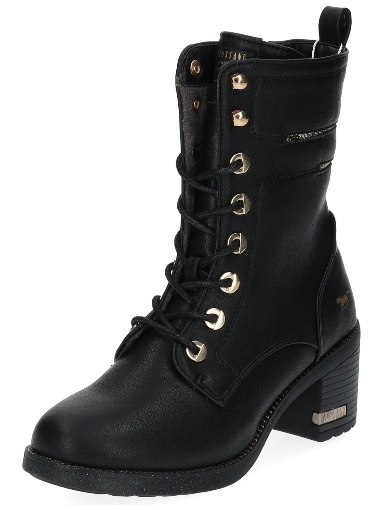 Stiefelette 1441-504 Damen Schwarz 36 von Mustang