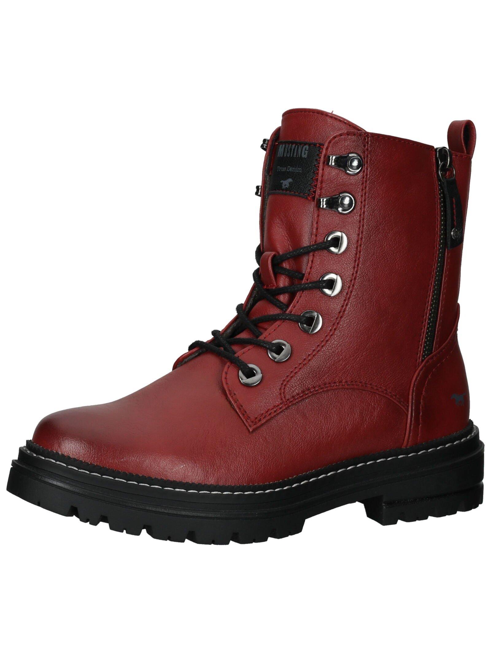 Stiefelette Damen Rot Bunt 37 von Mustang