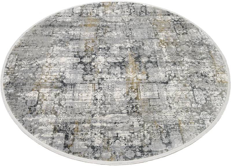 Musterring Teppich »SINFONIA«, rund, 8 mm Höhe, exlcusive MUSTERRING DELUXE COLLECTION hochwertig gekettelt, Fransen von Musterring