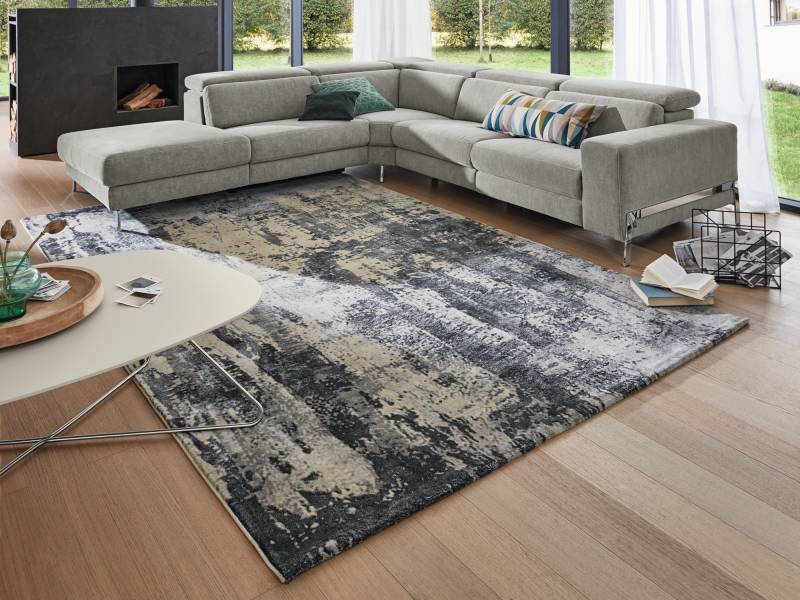 Musterring Teppich »WAVE ARTE«, rechteckig, 9 mm Höhe, exlcusive MUSTERRING DELUXE COLLECTION kuscheliges Microfaser Garn von Musterring
