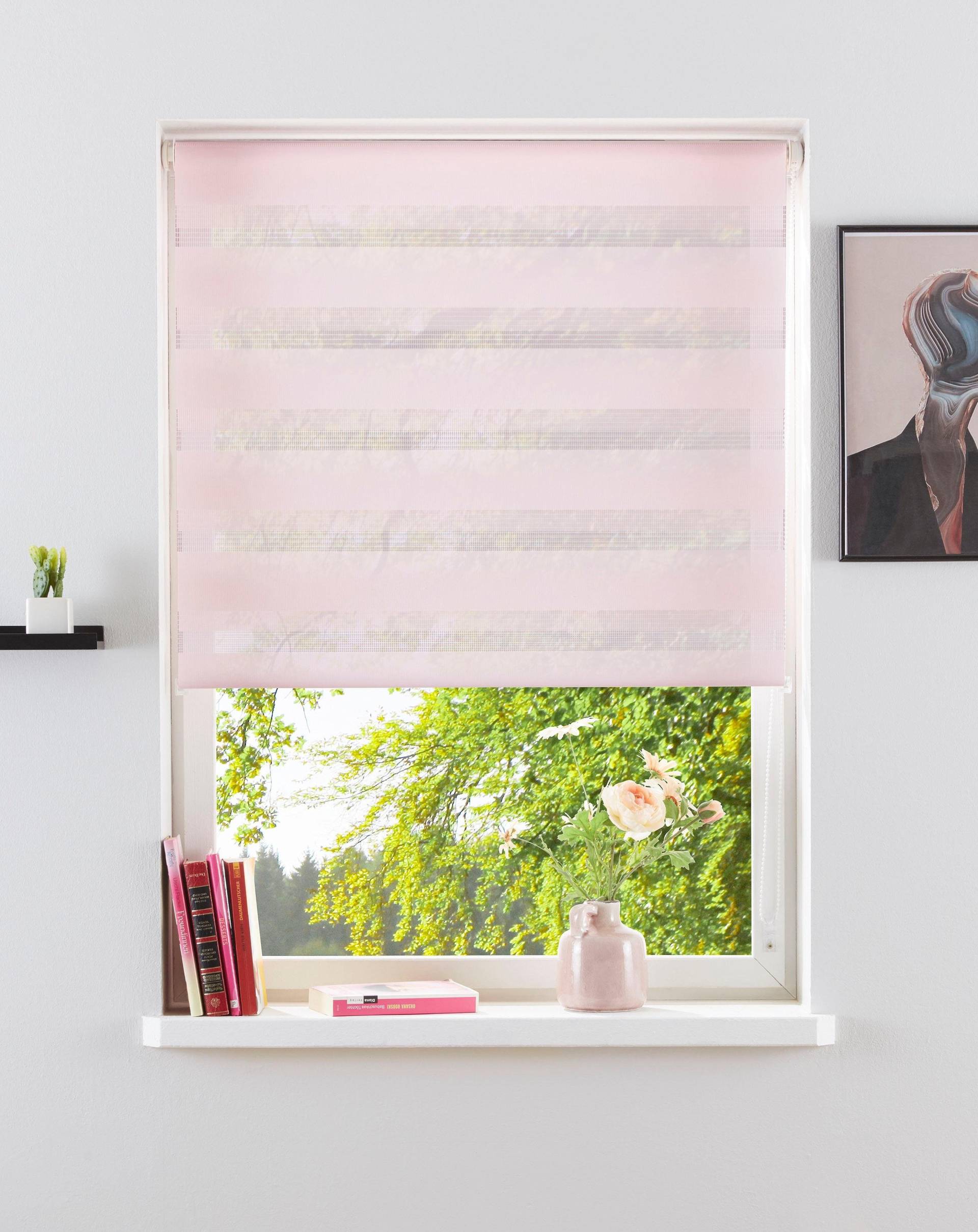 my home Doppelrollo »MARANO«, Lichtschutz, Sichtschutz-Verdunkelung, ohne Bohren, freihängend, Fixmass, Klemmträgern von My Home