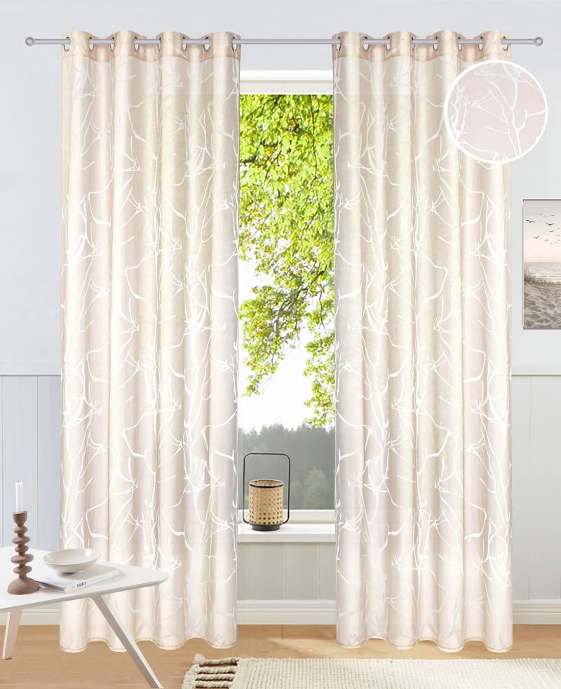 my home Gardine »Anna«, (1 St.), Äste-Motiv, Polyester von My Home