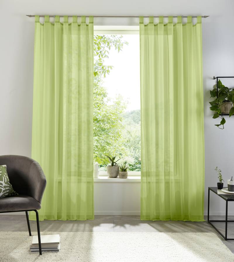 my home Gardine »XANA mit Ösen, Kräuselband oder Schlaufen«, (1 St.) von My Home