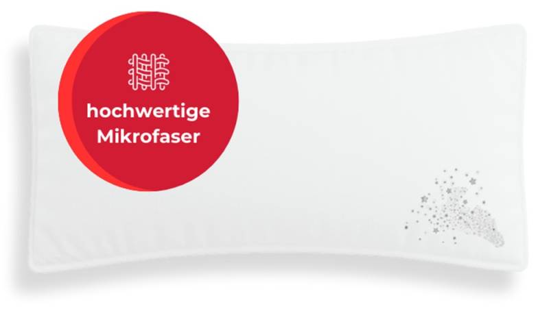 RIBECO Microfaserkissen »Jan«, Füllung: 6D-Hohlfaser, Bezug: Polyesterfaser, (1 St.) von My Home