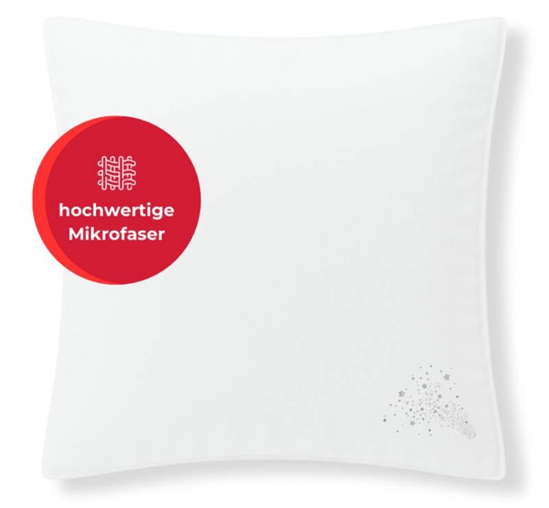 RIBECO Microfaserkissen »Jan«, Füllung: 6D-Hohlfaser, Bezug: Polyesterfaser, (1 St.) von My Home
