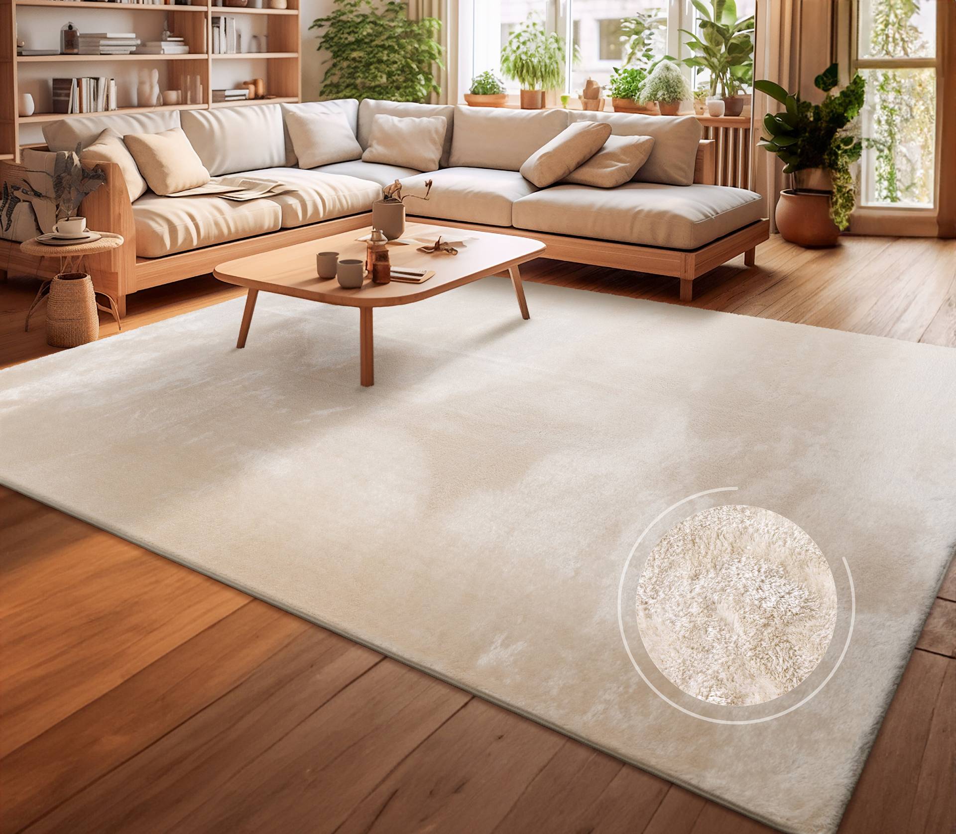 Teppich »Andeer«, rechteckig, 14 mm Höhe, Kurzflor, Uni Farben, weich & kuschelig, waschbar, Wohnzimmer Teppich »Andeer«, rechteckig, 14 mm Höhe, Kurzflor, Uni Farben, weich & kuschelig, waschbar, Wohnzimmer von My Home