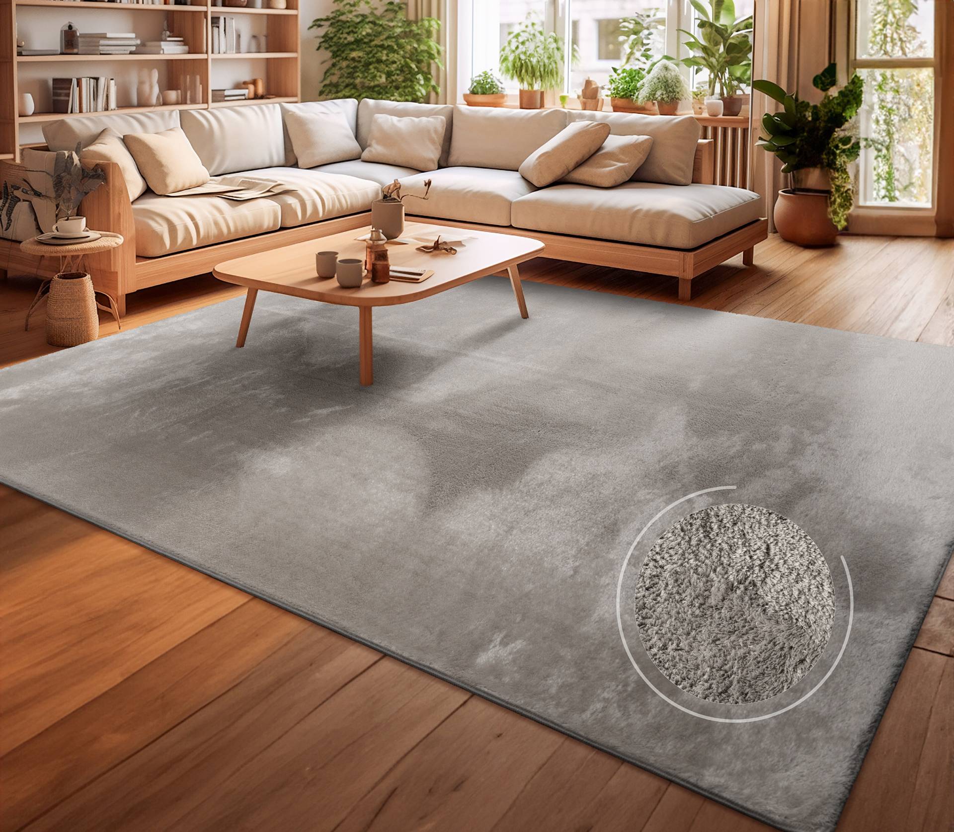 Teppich »Andeer«, rechteckig, 14 mm Höhe, Kurzflor, Uni Farben, weich & kuschelig, waschbar, Wohnzimmer Teppich »Andeer«, rechteckig, 14 mm Höhe, Kurzflor, Uni Farben, weich & kuschelig, waschbar, Wohnzimmer von My Home