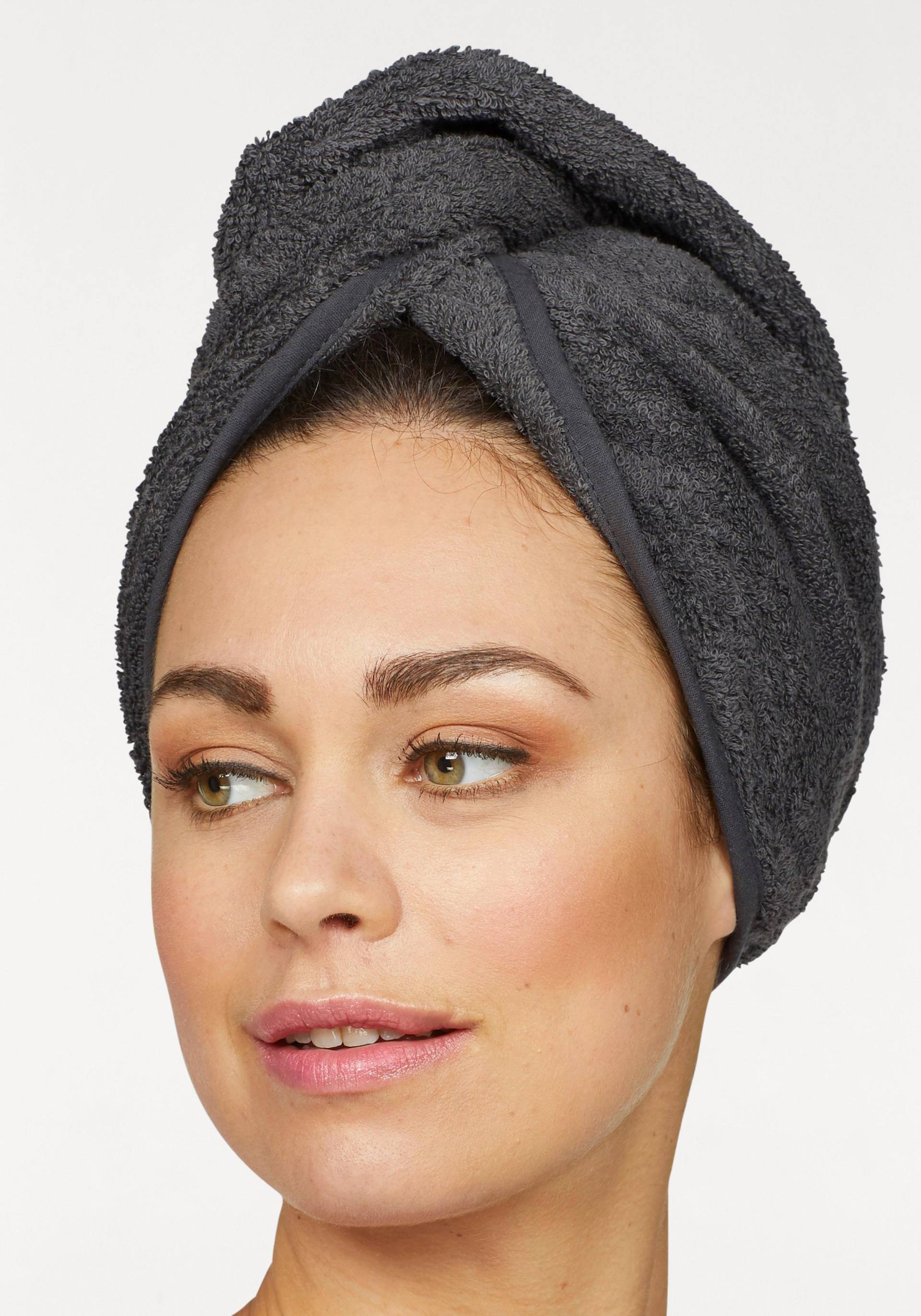 my home Turban-Handtuch »Juna, Turban (2 Stück), 100% Baumwolle«, (2 St.) von My Home