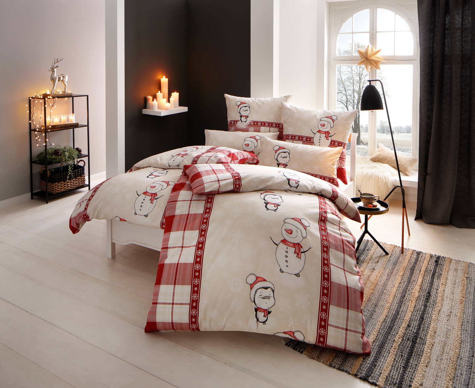 my home Bettwäsche »Janina in Gr. 135x200 oder 155x220 cm«, 100% Baumwolle, viele Winterdesigns: Patchwork, Schneemann, Eule, Bär my home Bettwäsche »Janina in Gr. 135x200 oder 155x220 cm«, 100% Baumwolle, viele Winterdesigns: Patchwork, Schneemann, Eule, Bär von My Home