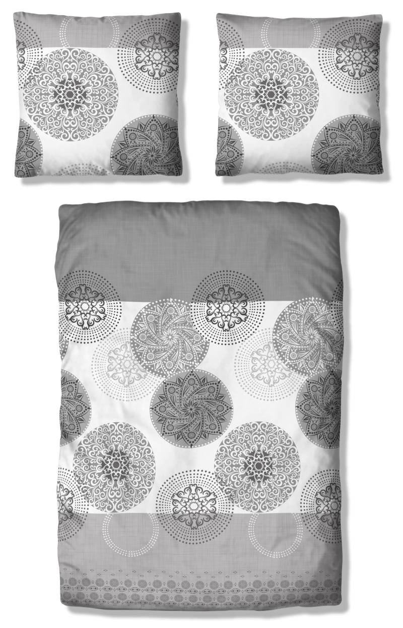my home Bettwäsche »Tesso in Gr. 135x200, 155x220 oder 200x200 cm«, Baumwolle, Bettwäsche mit Ornamenten und in verschiedenen Qualitäten von My Home