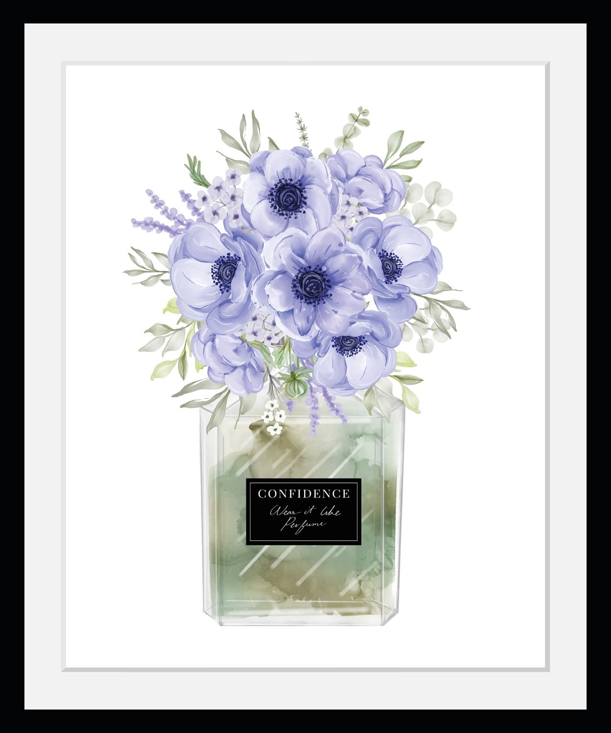 my home Bild mit Rahmen »Blumen Parfüm - Gerahmter Digitaldruck - Wandbild«, (1 St.) von My Home
