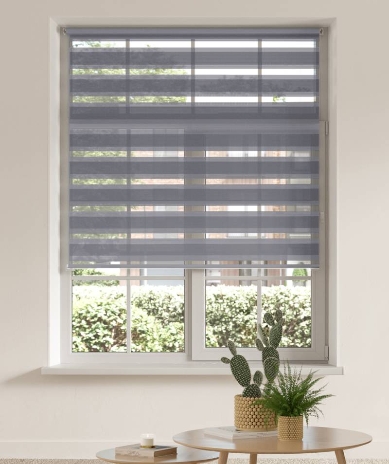my home Doppelrollo »MARANO«, Lichtschutz, ohne Bohren, freihängend, im Fixmass, Rollo mit Klemmträger von My Home