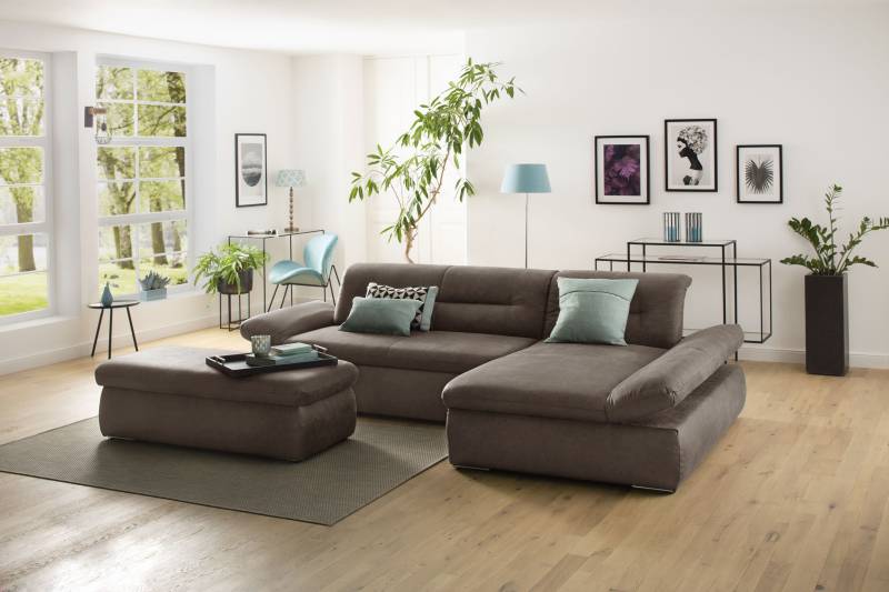 INOSIGN Ecksofa »Avesa L-Form«, Wahlweise mit Armteilvertsellung und Bettfunktion, B/T/H: 300/172/80cm von INOSIGN