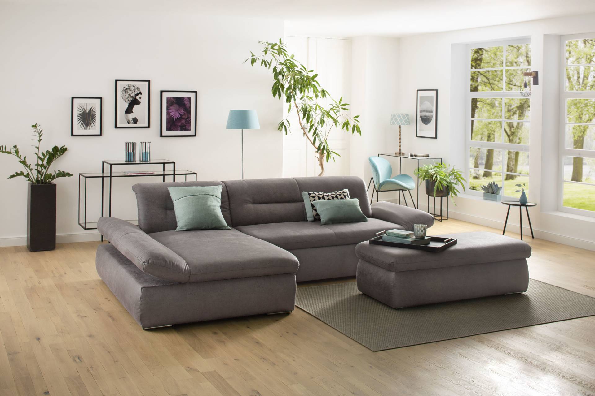 INOSIGN Ecksofa »Avesa L-Form«, Wahlweise mit Armteilvertsellung und Bettfunktion, B/T/H: 300/172/80cm von INOSIGN