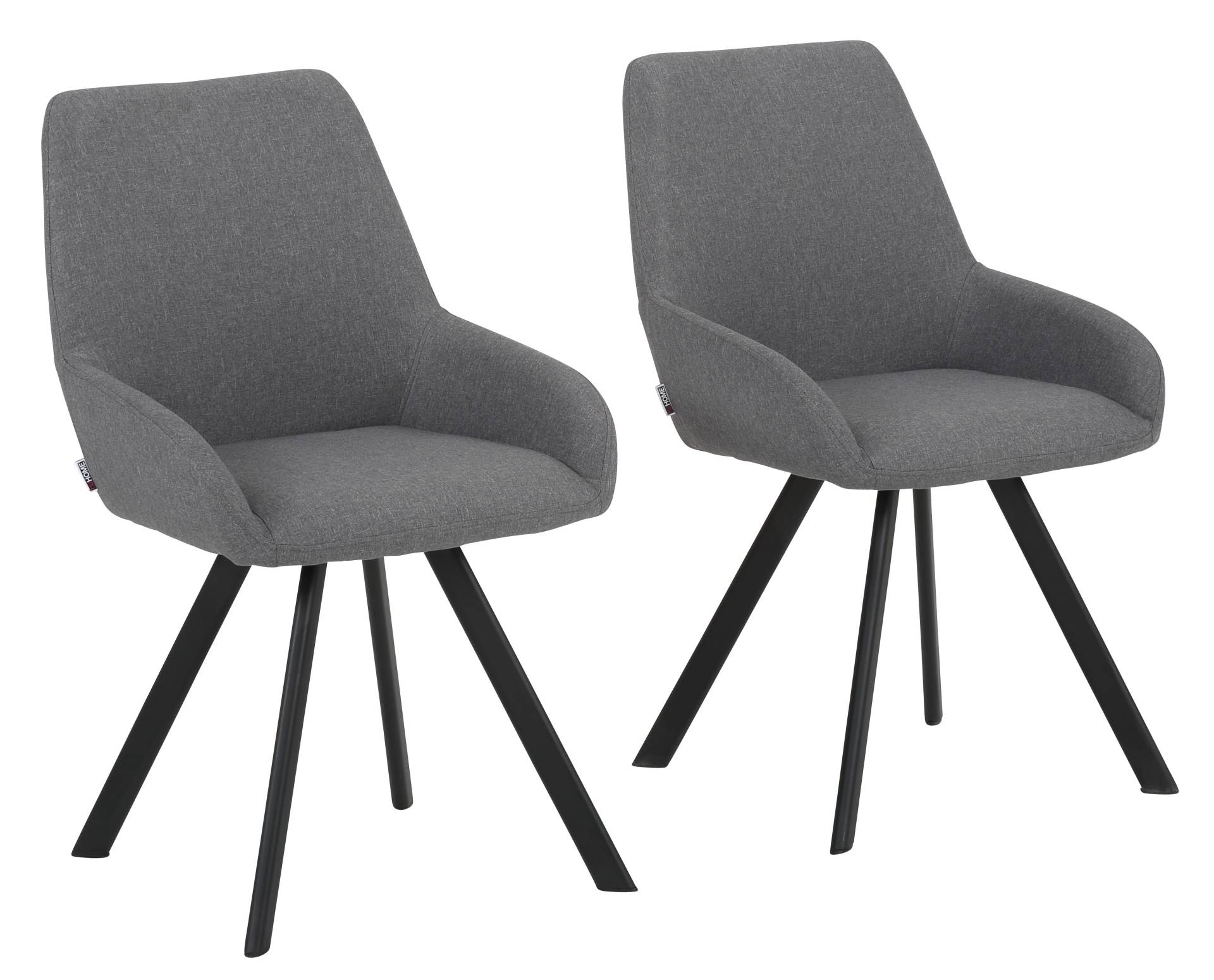 INOSIGN Esszimmerstuhl »Sandra«, Webstoff, im 2er Set, mit schwarzen Metallbeinen, Sitzhöhe 47 cm INOSIGN Esszimmerstuhl »Sandra«, Webstoff, im 2er Set, mit schwarzen Metallbeinen, Sitzhöhe 47 cm von INOSIGN