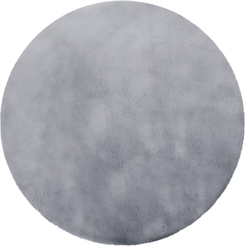 my home Fellteppich »Rabbit, Kunstfell, Kaninchenfell-Haptik, Microfaser,«, rund, 42 mm Höhe, besonders hoch und flauschig, Wohnzimmer, Schlafzimmer, Kinderzimmer von My Home